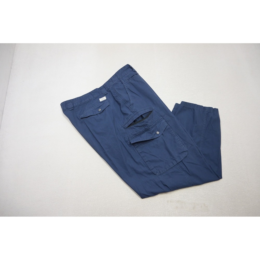 Chaps Ralph Lauren Cargo Pants Mens 46x30‎ Navy Blue Multi-Pocket Straight